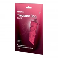 Мішечок для секс-іграшок Satisfyer Treasure Bag XL, рожевий, на шнурку — Переглянути зображення 3