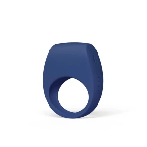 Ерекційне кільце з вібрацією LELO Tor 3 Base Blue, керування зі смартфона