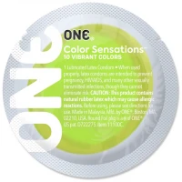 Презерватив ONE Color Sensations Roll ONE on, 1 шт, салатовий, гладенький, зі змазкою — Переглянути зображення 2