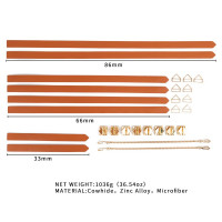 Набір для бондажу LOCKINK 8-Bondage-Straps Restraint Set, коричневий, 8 ременів з натуральної шкіри — Переглянути зображення 9