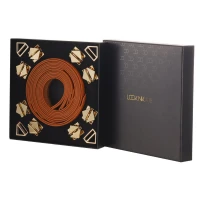 Набір для бондажу LOCKINK 8-Bondage-Straps Restraint Set, коричневий, 8 ременів з натуральної шкіри — Переглянути зображення 2