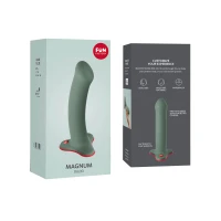 Фалоімітатор Fun Factory MAGNUM, оливковий, дуже гнучкий, довжина 18,3 см, діаметр 3,7 см — Переглянути зображення 10