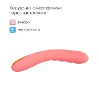 Смарт-вібратор з пульсацією Svakom Ava Neo Peach Pink, 15 режимів роботи, водонепроникний — Переглянути зображення 2