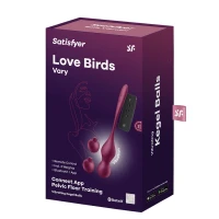 Смарт-вагінальні кульки з вібрацією Satisfyer Love Birds Vary Connect App, змінювана маса, пульт ДК — Просмотреть изображение 6