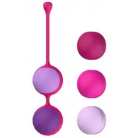 Вагінальні кульки Liebe Kewos — Cerise/Candy Violet, 5 кульок у комплекті, 15, 25, 35, 45 та 55 г — Переглянути зображення 2