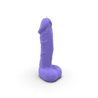 Свічка у вигляді члена Pure Bliss BIG Violet 18 см — Переглянути зображення 4