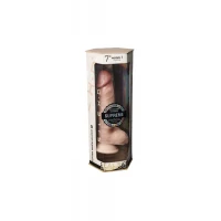 Фалоімітатор SilexD Johnny Premium Real Skin Flesh (7in MODEL 1), ультрареалістик, діаметр 3,8 см — Переглянути зображення 6