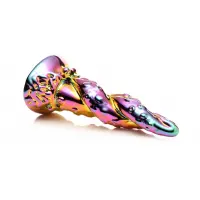 Фентезійний скляний фалоімітатор Creature Cocks Enchanting Rainbow Glass Dildo, 16 см — Просмотреть изображение 2