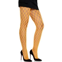 Колготки Leg Avenue Eyelet Net Tights Neon Orange One Size — Переглянути зображення 4