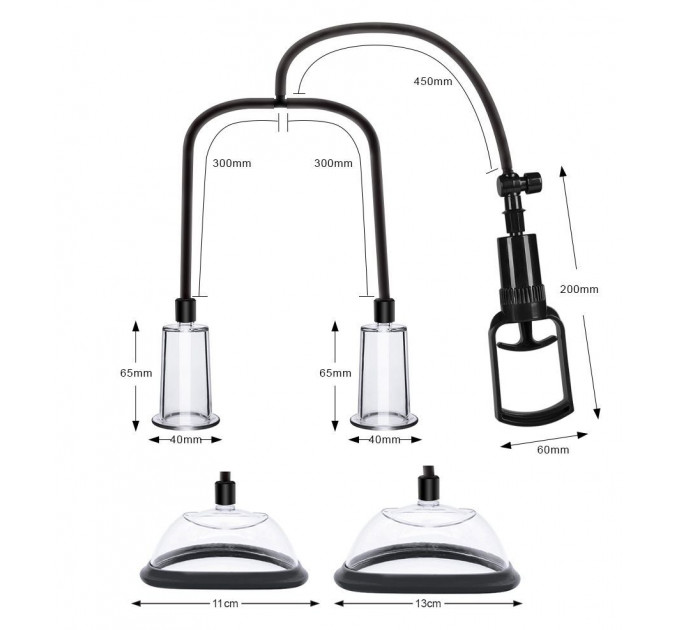 Вакуумна помпа для грудей та сосків Men Powerup Passion Pump