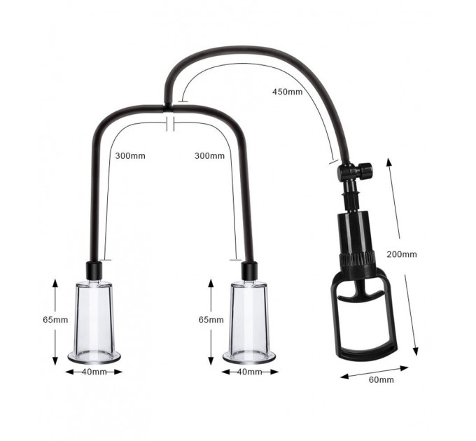 Вакуумна помпа для грудей та сосків Men Powerup Passion Pump