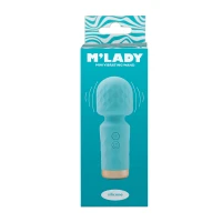 Вібромасажер M’Lady Mini Vibrating Wand Teal — Переглянути зображення 4