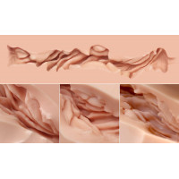 Мастурбатор-торс Naked Factory JESSICA A TYPE, великі груди, дуже реалістичний, наскрізний — Просмотреть изображение 5