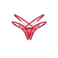 Трусики Obsessive Matildea crotchless thong 2XL/3XL — Переглянути зображення 3