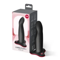 Фалоімітатор Fun Factory LIMBA FLEX L Black, гнучкий, з ефектом пам’яті, підходить для точки G — Просмотреть изображение 6
