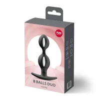 Анальні кульки Fun Factory B BALLS DUO Black, ефект вібрації, діаметр 3,2 та 3,6 см — Переглянути зображення 4