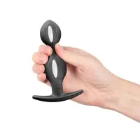 Анальні кульки Fun Factory B BALLS DUO Black, ефект вібрації, діаметр 3,2 та 3,6 см — Переглянути зображення 2