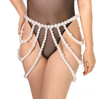 Спідниця з перлин Art of Sex - Jasmine, колір білий, розмір XS-2XL — Переглянути зображення 1