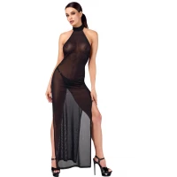 Сукня Noir Handmade F372 Onyx Twin-slit Long dress S — Просмотреть изображение 1