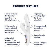 Вакуумний вібратор-кролик Satisfyer Pro+ G-Spot Generation 2 White — Просмотреть изображение 10