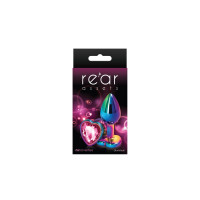 Анальная пробка NS Novelties Rear Assets - Multicolor Heart - Small - Pink