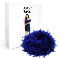 Боа из перьев Art of Sex, длина 2 метра, цвет синий