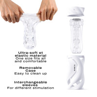 Мастурбатор Dorcel DEEP BLOW WHITE (м'яте паковання!!!) — Переглянути зображення 5