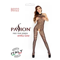 Бодістокінг Passion BS022 black, комбінезон — Переглянути зображення 6