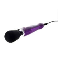 Вібромасажер DOXY Die Cast Purple, дуже потужний, живлення 220В, металевий корпус — Переглянути зображення 2