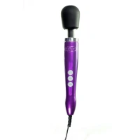 Вібромасажер DOXY Die Cast Purple, дуже потужний, живлення 220В, металевий корпус — Переглянути зображення 1