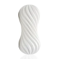 Мастурбатор Tenga Flex Silky White зі змінною інтенсивністю, можна скручувати — Просмотреть изображение 1