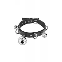 Нашийник c дзвіночками Fetish Tentation Choker Bells, екошкіра — Просмотреть изображение 1