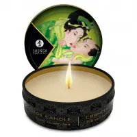 Масажна свічка Shunga Mini Massage Candle – Exotic Green Tea (30 мл) з афродизіаками — Переглянути зображення 1