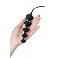Набір анальних намистин Satisfyer Beads Black, силікон, макс. діаметр 3,3 см та 3,5 см — Переглянути зображення 3