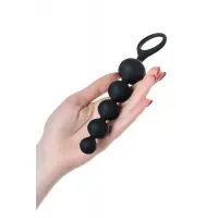 Набір анальних намистин Satisfyer Beads Black, силікон, макс. діаметр 3,3 см та 3,5 см — Переглянути зображення 4