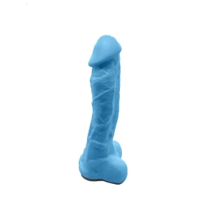 Мило у формі пеніса Чистий Кайф Blue size XL, крафтове мило-член, натуральне