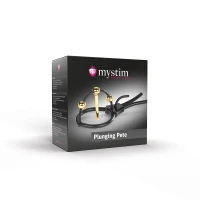 Утяжка для пеніса Mystim Plunging Pete, позолочена, з двома кульками і коротким уретральним зондом — Просмотреть изображение 5