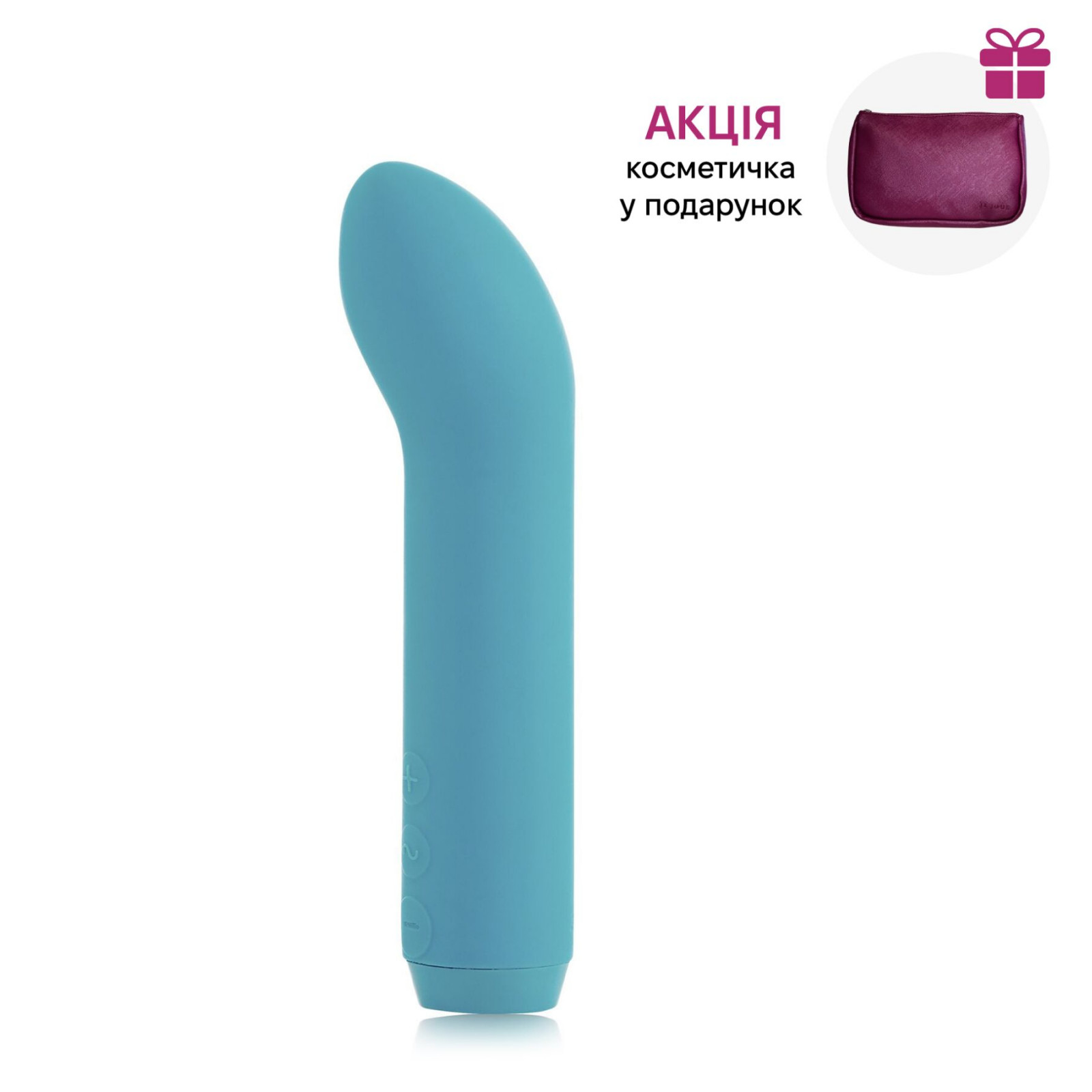 Премиум вибратор Je Joue - G-Spot Bullet Vibrator Teal с глубокой вибрацией  + подарок косметичка