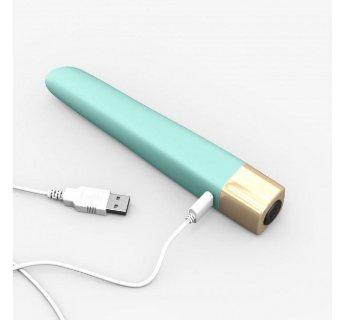 Мощный минивибратор Love To Love Delight Me Menthe с мягким кончиком, 16 режимов работы