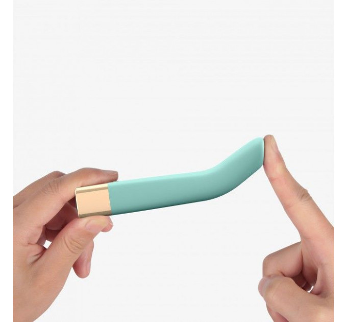 Мощный минивибратор Love To Love Delight Me Menthe с мягким кончиком, 16 режимов работы