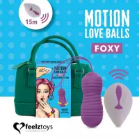 Вагінальні кульки з перлинним масажем FeelzToys Motion Love Balls Foxy з пультом ДК, 7 режимів — Просмотреть изображение 1