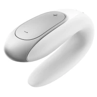 Смартвібратор для пар Satisfyer Double Fun (White) з пультом ДК — Переглянути зображення 4