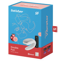 Смартвібратор для пар Satisfyer Double Fun (White) з пультом ДК — Переглянути зображення 6