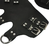 Поножі-манжети для підвісу за ноги Art of Sex – Leg Cuffs For Suspension, чорні, натуральна шкіра — Переглянути зображення 4
