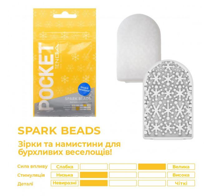 Мастурбатор TENGA Pocket Spark Beads