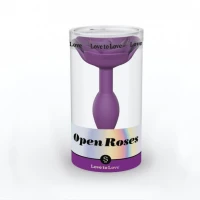Силіконова анальна пробка Love To Love OPEN ROSES S SIZE - PURPLE RAIN — Переглянути зображення 4