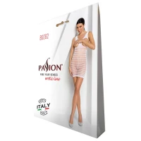 Бодістокінг-сукня з відкритими грудями Passion BS092 white — Переглянути зображення 5