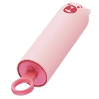 Вібратор CuteVibe Teddy Pink (Black Dildo), реалістичний вібратор під виглядом морозива — Переглянути зображення 2