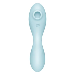 Вакуумний смарт-стимулятор із вібрацією Satisfyer Curvy Trinity 5 (Blue), керування зі смартфона