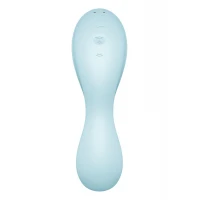 Вакуумний смарт-стимулятор із вібрацією Satisfyer Curvy Trinity 5 (Blue), керування зі смартфона — Переглянути зображення 10